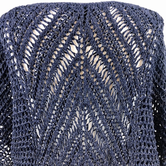 Calvin Klein Jeans open weave rag knit top S/M - Picture 5 of 8